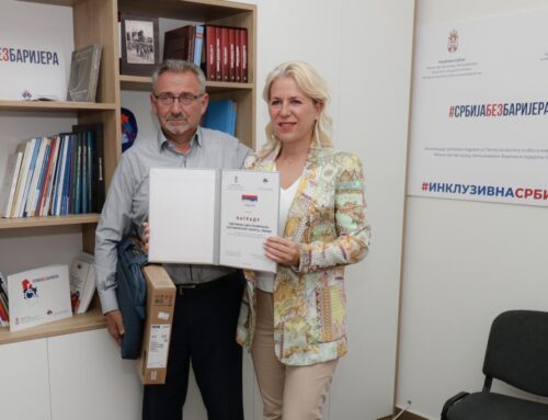 Награда на конкурсу „Једнаки 2024“ Удружењу дистрофичара Златиборског округа Ужице